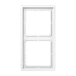 Carenuity SQ Frame Weiß Doppelrahmen JUNG LS 990 Designrahmen