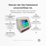 Carenuity SQ Tablestand flexible Nutzung des SQ Panels ohne Wandinstallation