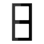 Carenuity SQ Frame Schwarz Doppelrahmen JUNG LS 990 Designrahmen