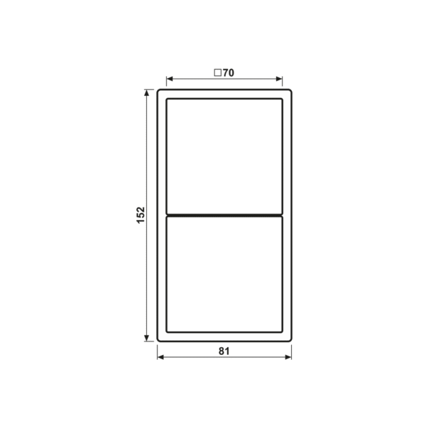 carenuity-sq-frame-jung-ls-990-schwarz-doppelrahmen-JUNG_LS982SW-06 Carenuity SQ Frame JUNG LS 990 schwarz als Doppelrahmen Abmessungen