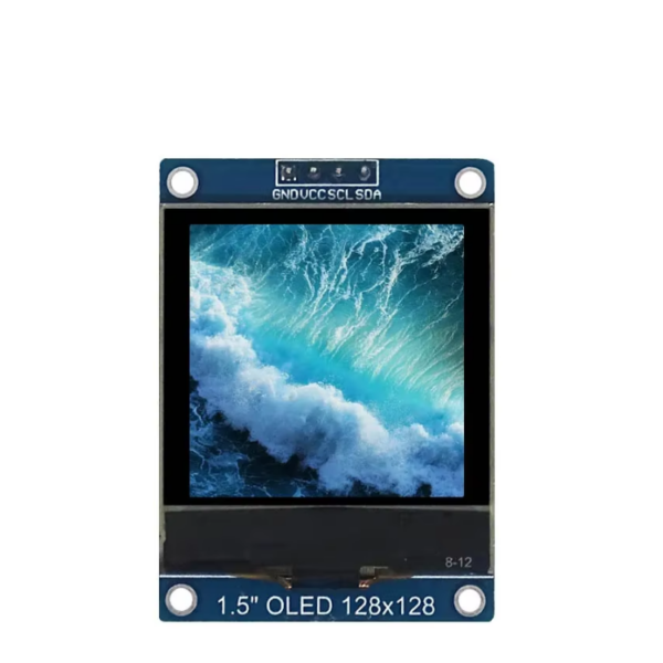 1.5inch-oled-display_sh1107-1-5-zoll-display-i2c_1 1.5 Zoll OLED Display SH1107 I2C Modul für Arduino und C3-Mini