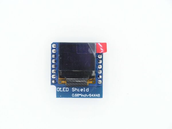 chipglobe-0-66-oled-shield-d1-mini-2 0.66" OLED Shield D1 Mini seitliche Ansicht