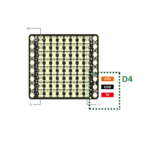 8x8 RGB Shield 64 LEDs WS2812B Anschluss Übersicht