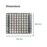 8x8 RGB Shield 64 LEDs WS2812B Abmessungen