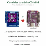C3 Mini Sensor AHT20 BMP280 Vorder- und Rückseite