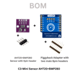 C3 Mini Sensor AHT20 BMP280 Aufbau Erklärung