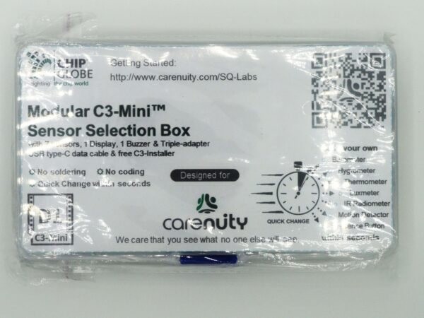 chipglobe-carenuity-c3-mini-sensor-kit-1 Carenuity C3 Mini Sensor Kit Komplettübersicht Box