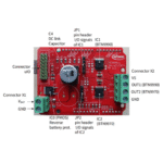 DC Motorsteuerungs Shield BTN9970LV Frontansicht