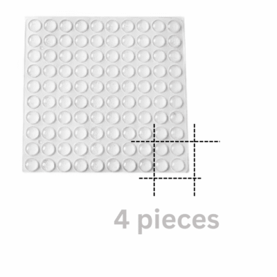 Gummifüße für Carenuity SQ Tablestand 4 Stück Set