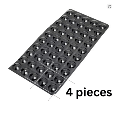 Gummifüße für Carenuity SQ Tablestand selbstklebend - 50 Stück – Schwarz