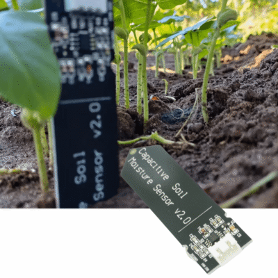 Kapazitiver Bodenfeuchtesensor V2.0 im Einsatz