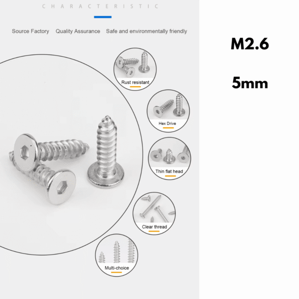 chipglobe-sq-tablestand-schrauben-m2-6-5mm-6er-set-5 SQ Tablestand Schrauben M2.6 x 5 mm Anwendung