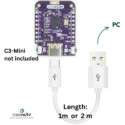 USB A auf USB C Kabel Anwendung Mikrocontroller