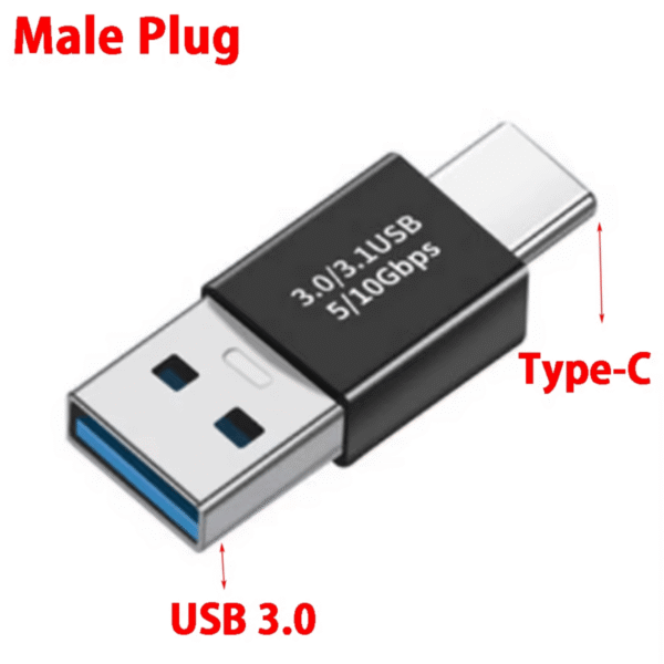 USB C auf USB A Adapter Anschluss Detail