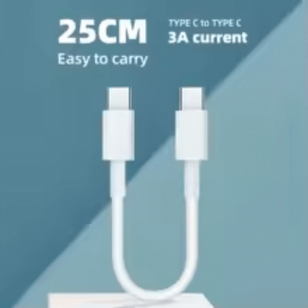 chipglobe-usb-c-auf-usb-c-kabel-60w-5 USB C auf USB C Kabel 60W 25cm Kurzversion