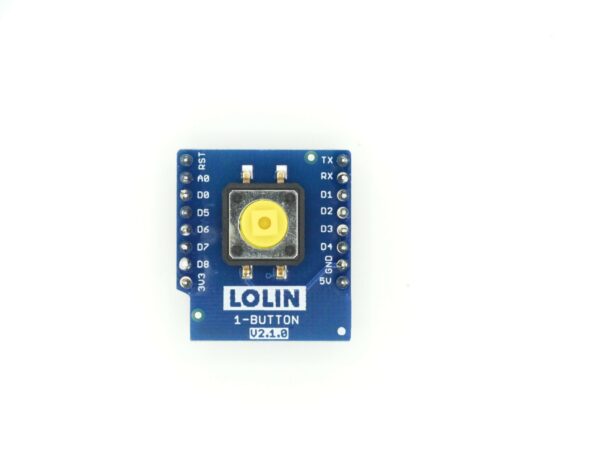chipglobe-wemos-d1-mini-1-button-shield-2 Wemos D1 Mini 1-Button Shield Draufsicht Taster