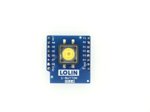 chipglobe-wemos-d1-mini-1-button-shield-3 Wemos D1 Mini 1-Button Shield Detailansicht Button