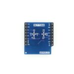 Wemos D1 Mini 1-Button Shield Rückseite Pins und Layout