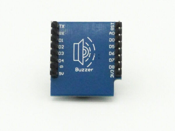 chipglobe-wemos-d1-mini-buzzer-shield-1 Wemos D1 Mini Buzzer Shield akustischer Signalgeber Frontansicht