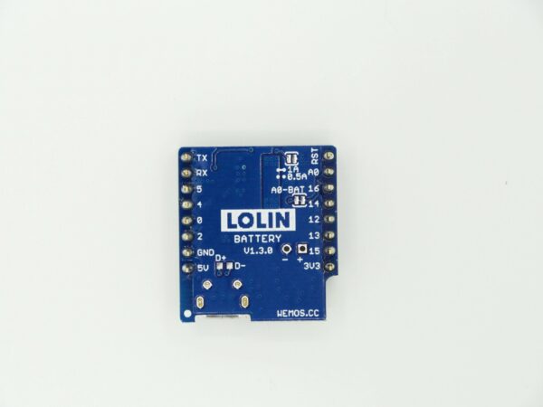chipglobe-wemos-lolin-battery-shield-v1-3-2 Wemos Lolin Battery Shield V1.3 Rückseite Pins