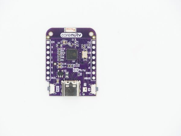 esp32-c3-mini-frontansicht 2 Frontansicht des ESP32 C3 Mini Boards