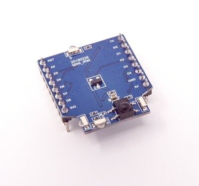 Frontansicht des IR Controller Shields für WEMOS D1 Mini