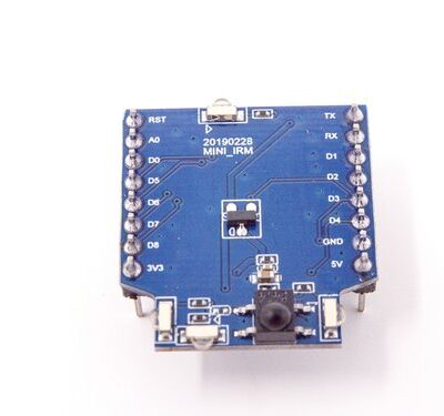 IR Controller Shield V1.0.0 für WEMOS D1 Mini mit IR Sender und Empfänger. IR Controller Shield WEMOS D1 Mini mit IR Sender und Empfänger
