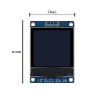 SH1107 OLED Display Dimension