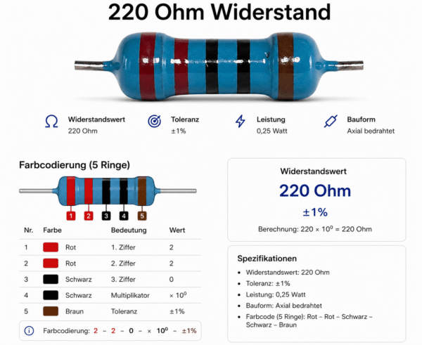 widerstaende-5er-set_220ohm Widerstände im praktischen 5er Set 220 Ohm