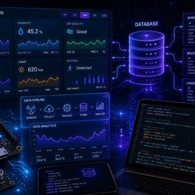 Carenuity Home Challenge Level 5 – Sensor Data Analyse und IoT Datenbanken mit ESP32