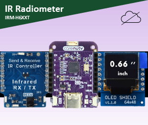Installierbarer Infrarot Radiation Monitor mit IRM-H6XXT Sensor und C3 Mini im Carenuity Solution Builder