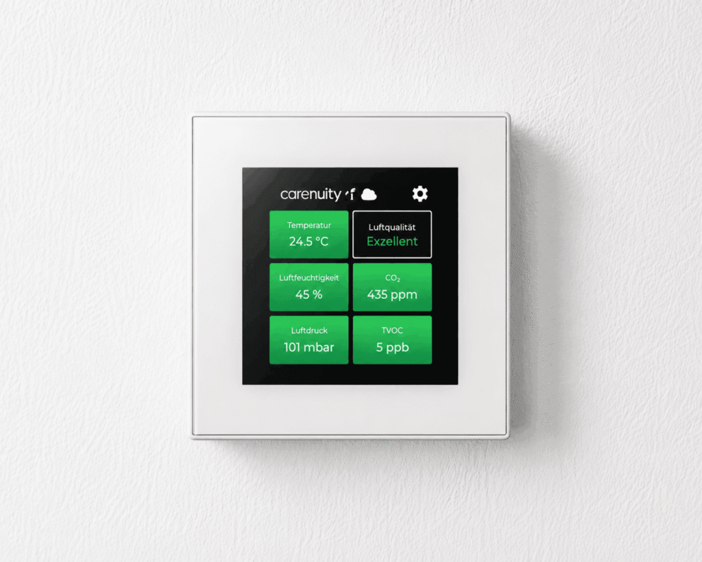 Carenuity SQ Panel Wandmontage Display Weiss