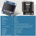 1.3 OLED Display Modul 128x64 SH1106 technische Übersicht
