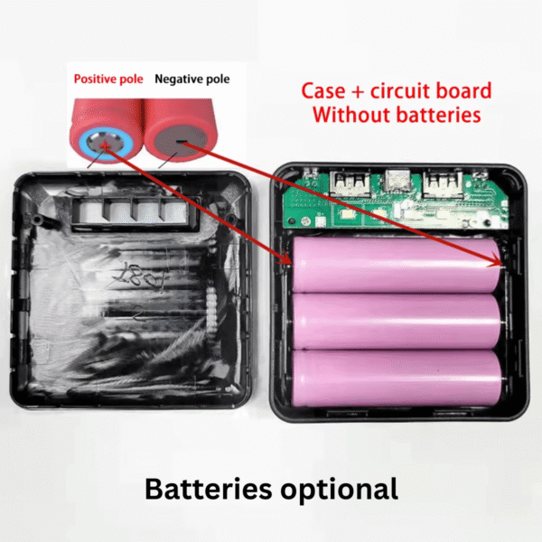 chipglobe-diy-powerbank-gehaeuse-3x-18650-12 DIY Powerbank Gehäuse 3x 18650 Innenaufbau