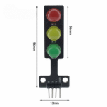 LED Ampelmodul Rot Gelb Grün 5V frontal Ansicht