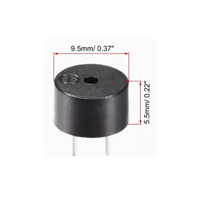 Passiver Piezo Buzzer technische Maße