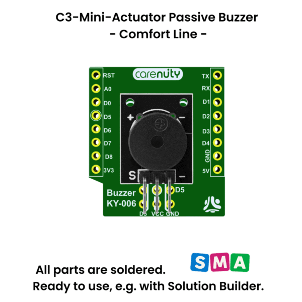 chipglobe-passiver-piezo-buzzer-7 Passiver Piezo Buzzer C3 Mini Shield