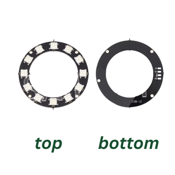 rgb-led-ring-12-ws2812-4 RGB LED Ring-12 WS2812 Unterseite