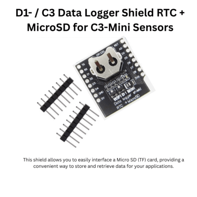 D1 Mini Datenlogger Shield mit DS1307 RTC und Micro SD Slot