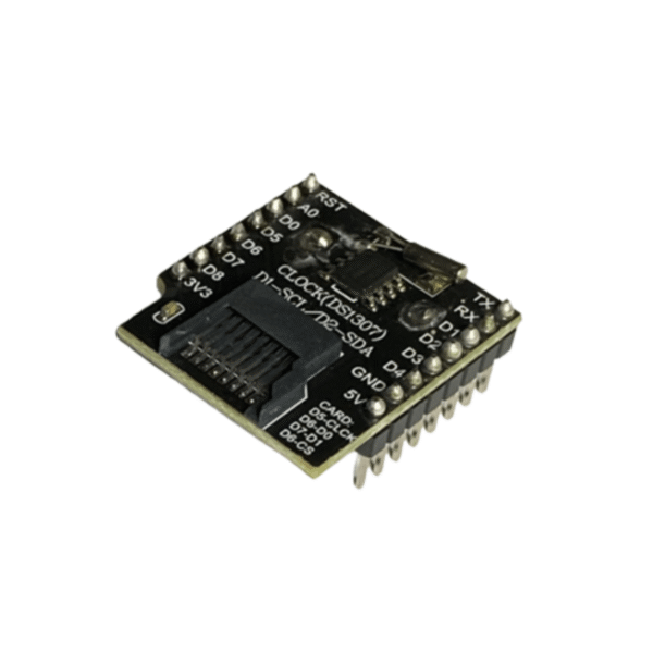 D1-C3 Data Logger Shield RTC + MicroSD for C3-Mini Sensors_view05 D1 Mini Datenlogger Shield with Pinheaders