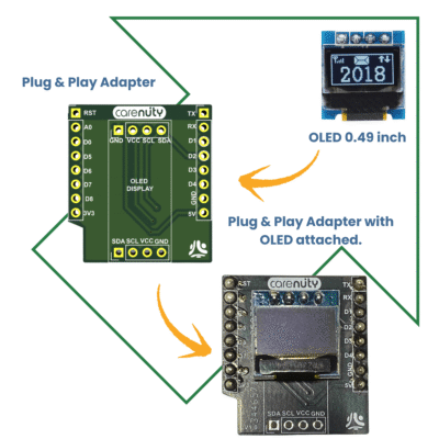 0.49″ OLED Display für D1 Mini & C3 Mini