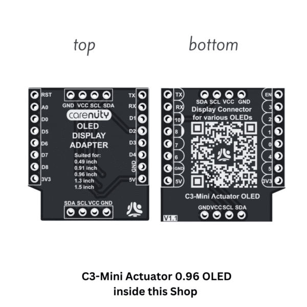 0.49″ OLED Display für D1 Mini & C3 Mini (7) 0.49″ OLED Display für D1 Mini & C3 Mini