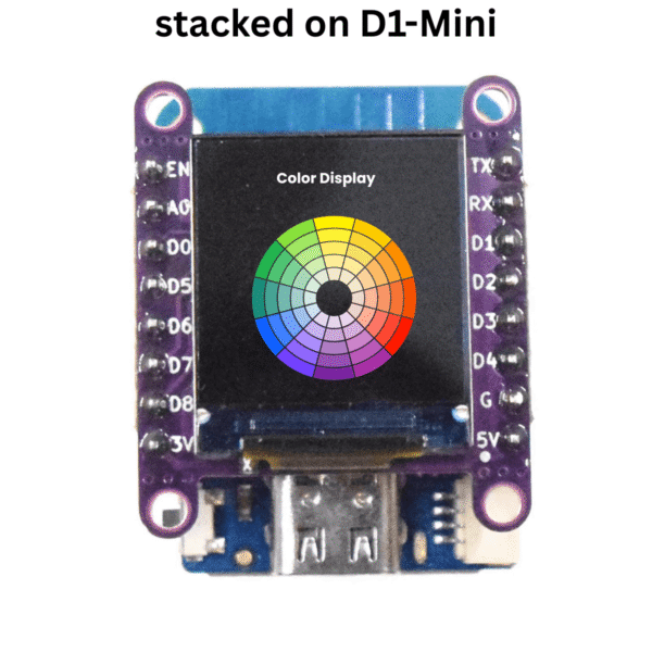 TFT 0.85 inch Color Display for Lolin and Carenuity (5) TFT 0.85 inch Color Display for Lolin and Carenuity