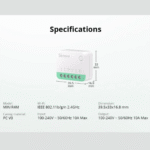 SONOFF MINIR4M Matter WLAN Smart-Relais 10A Unterputz