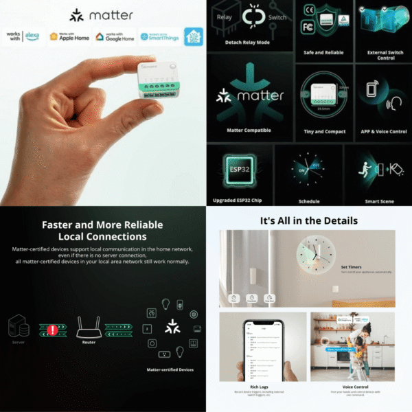 carenuity_sonoff-minir4m-11 SONOFF MINIR4M Matter WLAN Smart-Relais 10A Unterputz
