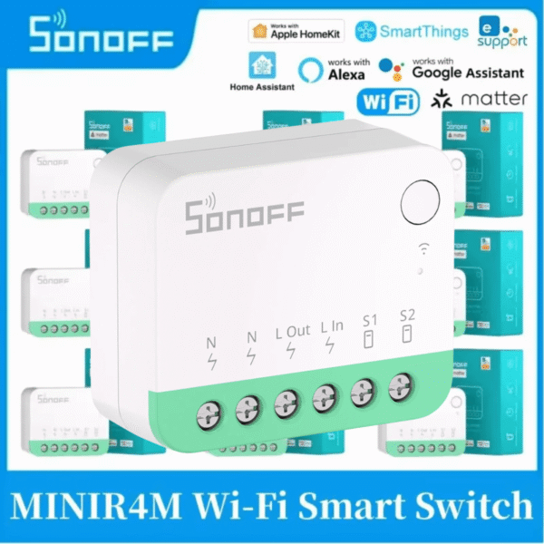 carenuity_sonoff-minir4m-3 SONOFF MINIR4M Matter WLAN Smart-Relais 10A Unterputz