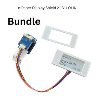 e-Paper Display Shield 2.13"  –  C3 Mini Starter Set (Bundle)